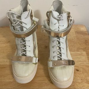 New Handmade Italian Leather Sneakers
